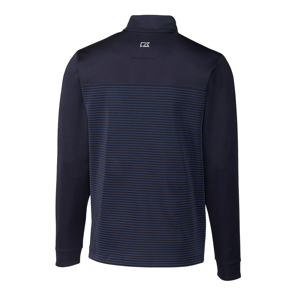 New York Giants Cutter & Buck Traverse Stripe Stretch DryTec Quarter-Zip Top | NFL Sale