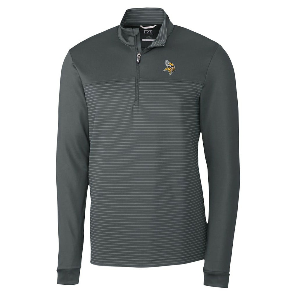 Minnesota Vikings Cutter & Buck Traverse Stripe Stretch DryTec Quarter-Zip Top | NFL US