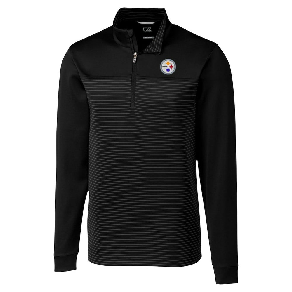 Pittsburgh Steelers Cutter & Buck Traverse Stripe Stretch DryTec Quarter-Zip Top | NFL Hot