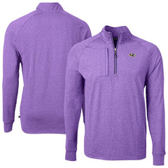 Baltimore Ravens Cutter & Buck Adapt Eco Raglan Quarter-Zip Jacket | NFL New