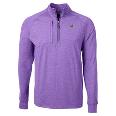 Baltimore Ravens Cutter & Buck Adapt Eco Raglan Quarter-Zip Jacket | NFL New