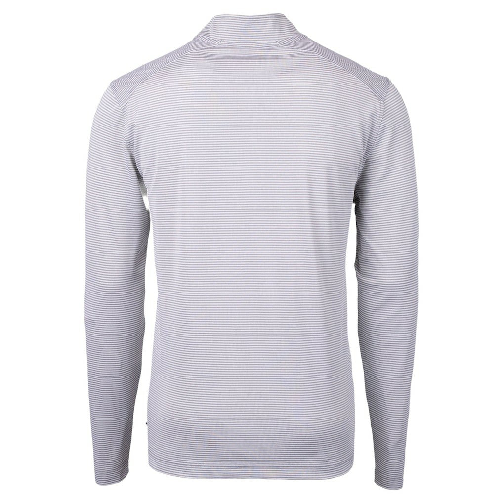 Baltimore Ravens Cutter & Buck Virtue Eco Pique Micro Stripe Quarter-Zip Jacket | NFL Online