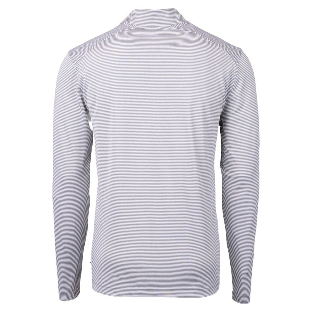 Baltimore Ravens Cutter & Buck Virtue Eco Pique Micro Stripe Quarter-Zip Jacket | NFL Online