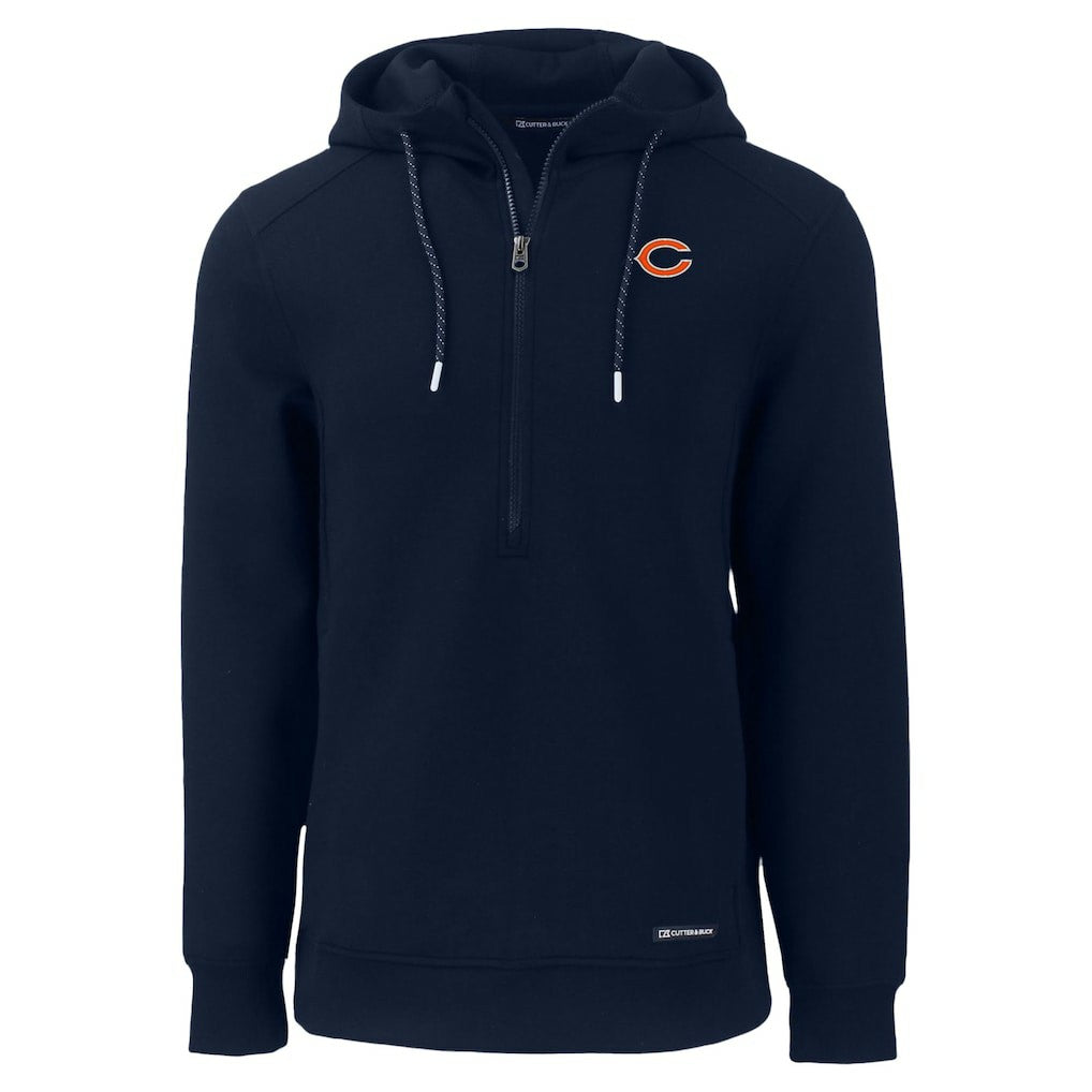 Chicago Bears Cutter & Buck Roam Eco Recycled Half-Zip Hoodie | NFL Discount