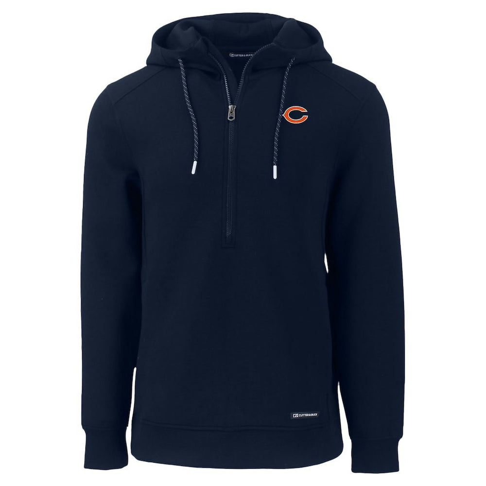 Chicago Bears Cutter & Buck Roam Eco Recycled Half-Zip Hoodie | NFL Discount