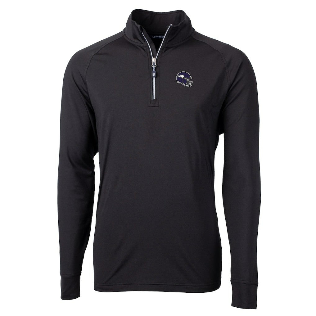 Minnesota Vikings Cutter & Buck Big & Tall Adapt Eco DryTec Raglan Quarter-Zip Jacket | NFL US