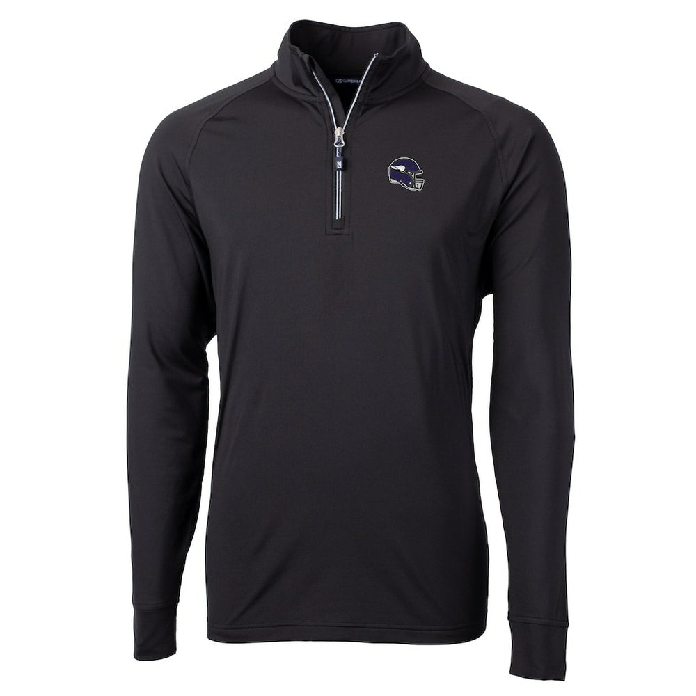 Minnesota Vikings Cutter & Buck Big & Tall Adapt Eco DryTec Raglan Quarter-Zip Jacket | NFL US