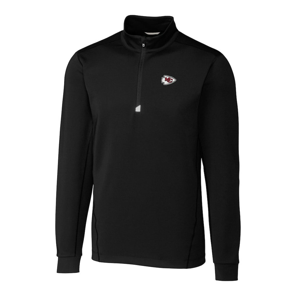 Kansas City Chiefs Cutter & Buck Big & Tall Traverse Eco Tri-Blend DryTec Quarter-Zip Jacket | NFL Hot