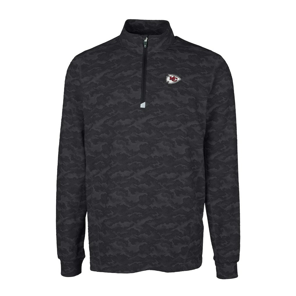 Kansas City Chiefs Cutter & Buck Big & Tall Traverse Eco Camo Tri-Blend DryTec Quarter-Zip Jacket | NFL Near me