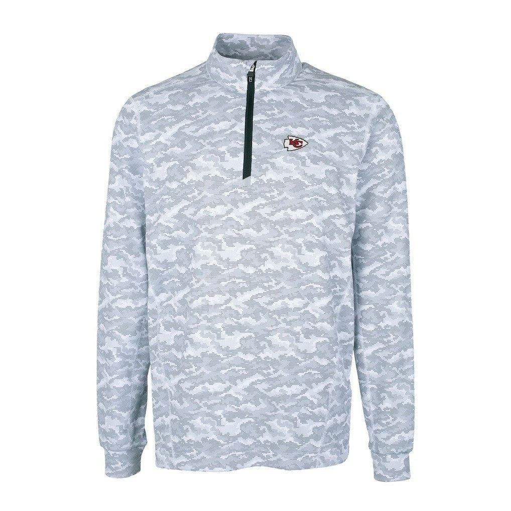 Kansas City Chiefs Cutter & Buck Big & Tall Traverse Eco Camo Tri-Blend DryTec Quarter-Zip Jacket | NFL Near me