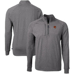 Cincinnati Bengals Cutter & Buck Big & Tall Adapt Eco Raglan Quarter-Zip Jacket | NFL New