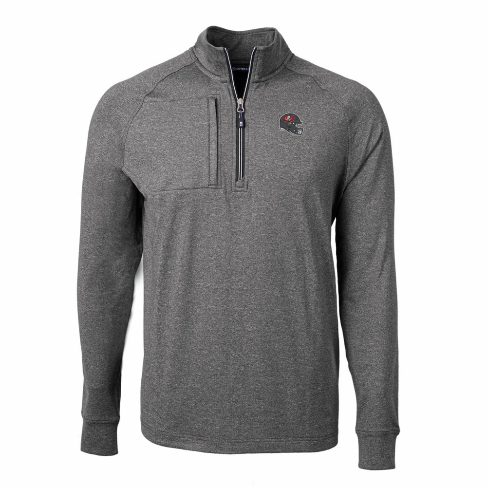 Tampa Bay Buccaneers Cutter & Buck Big & Tall Adapt Eco Raglan Quarter-Zip Jacket | NFL Outlet