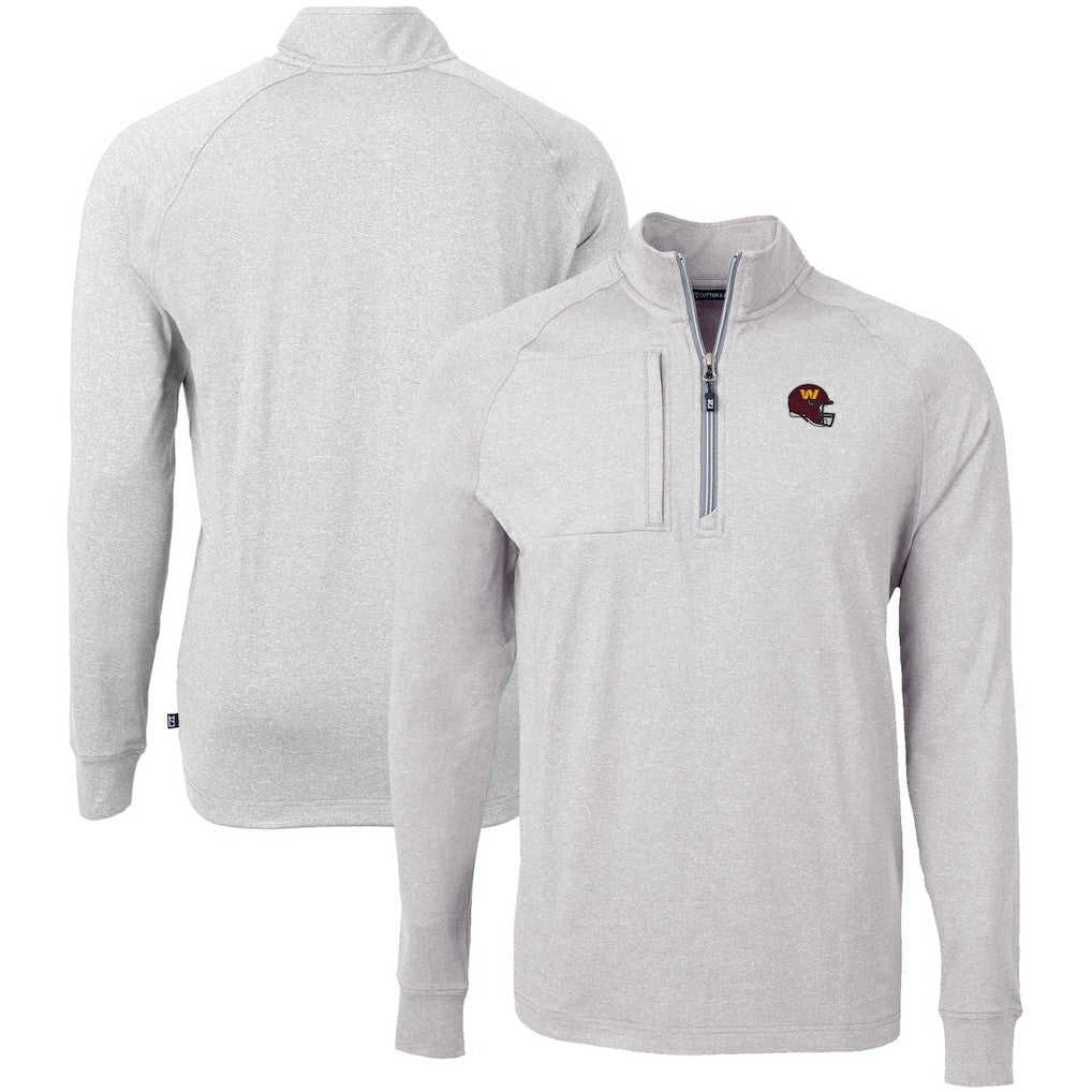 Washington Commanders Cutter & Buck Big & Tall Adapt Eco Raglan Quarter-Zip Jacket | NFL Near me