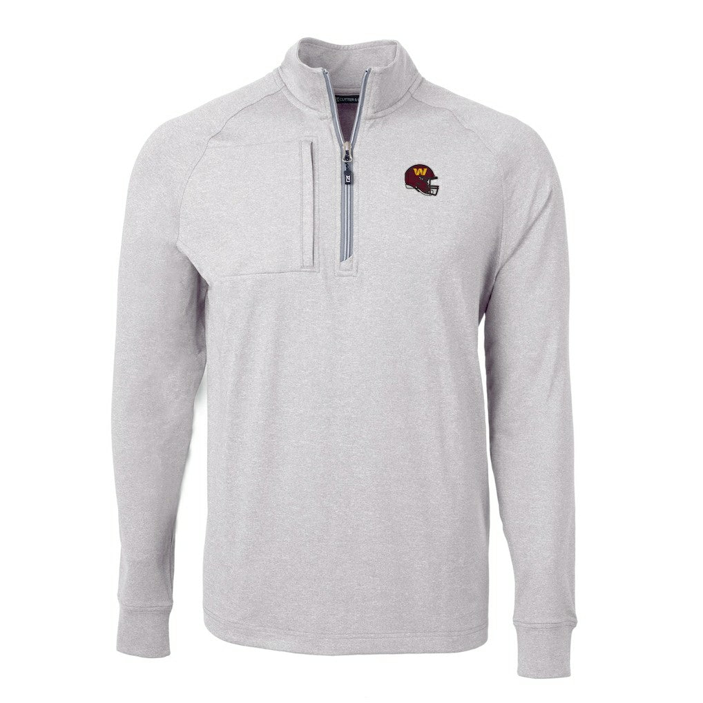 Washington Commanders Cutter & Buck Big & Tall Adapt Eco Raglan Quarter-Zip Jacket | NFL Near me