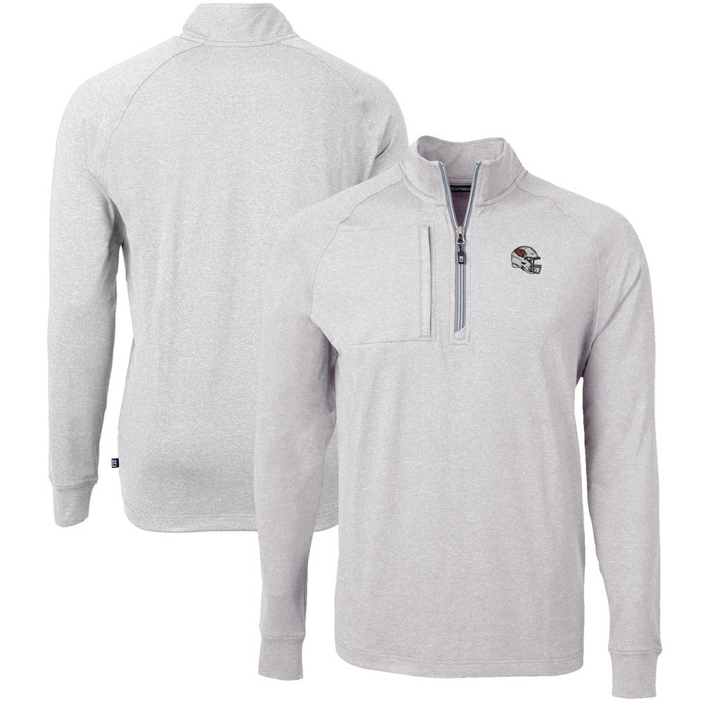 Arizona Cardinals Cutter & Buck Big & Tall Adapt Eco Raglan Quarter-Zip Jacket | NFL Discount