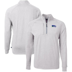Seattle Seahawks Cutter & Buck Big & Tall Adapt Eco Raglan Quarter-Zip Jacket | NFL US