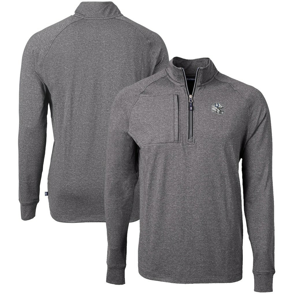 Indianapolis Colts Cutter & Buck Big & Tall Adapt Eco Raglan Quarter-Zip Jacket | NFL US