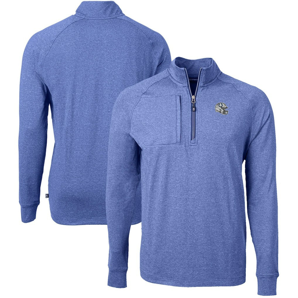 Indianapolis Colts Cutter & Buck Big & Tall Adapt Eco Raglan Quarter-Zip Jacket | NFL Sale