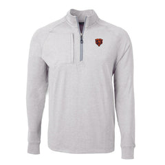 Chicago Bears Cutter & Buck Big & Tall Adapt Eco Raglan Quarter-Zip Jacket | NFL Online