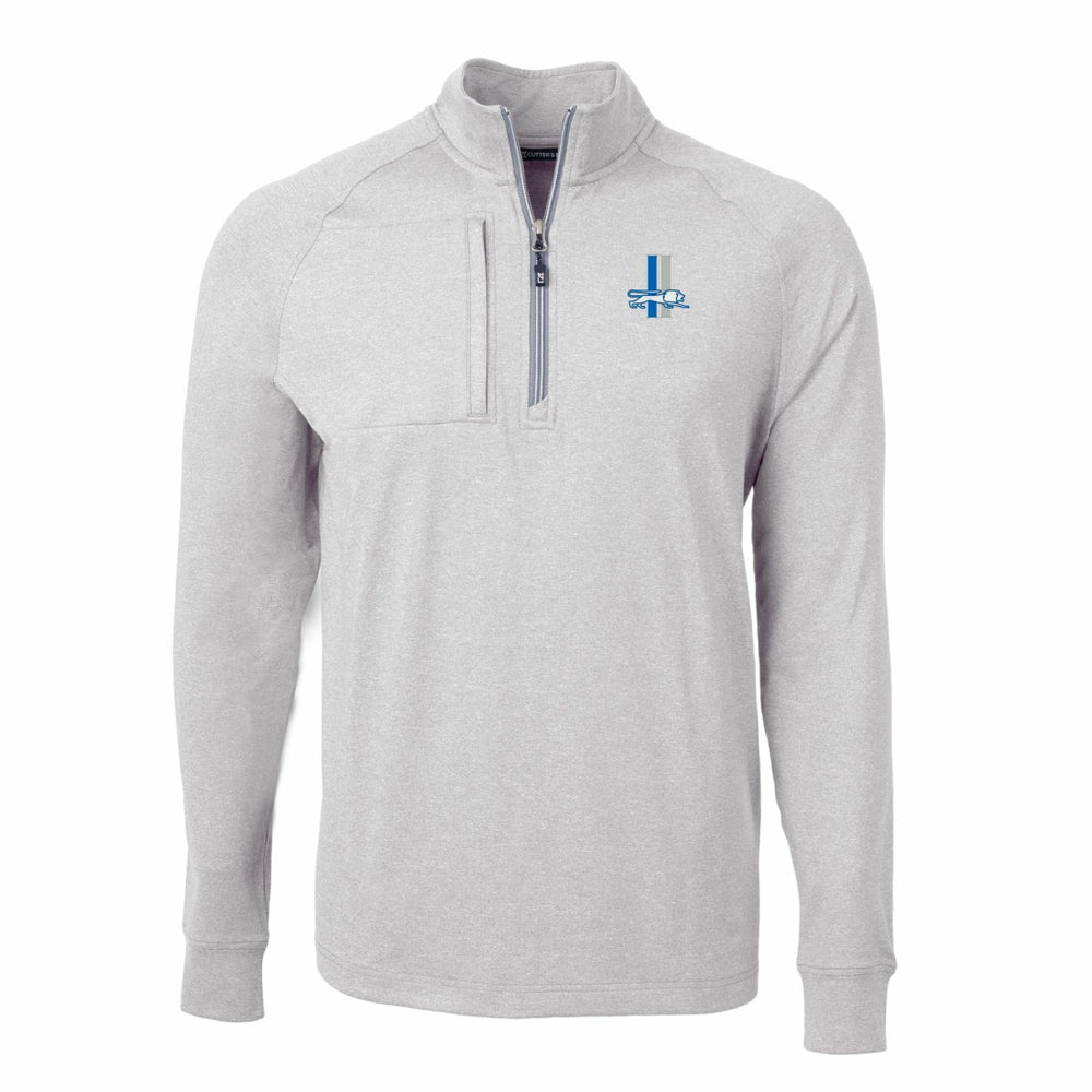 Detroit Lions Cutter & Buck Big & Tall Adapt Eco Raglan Quarter-Zip Jacket | NFL Online
