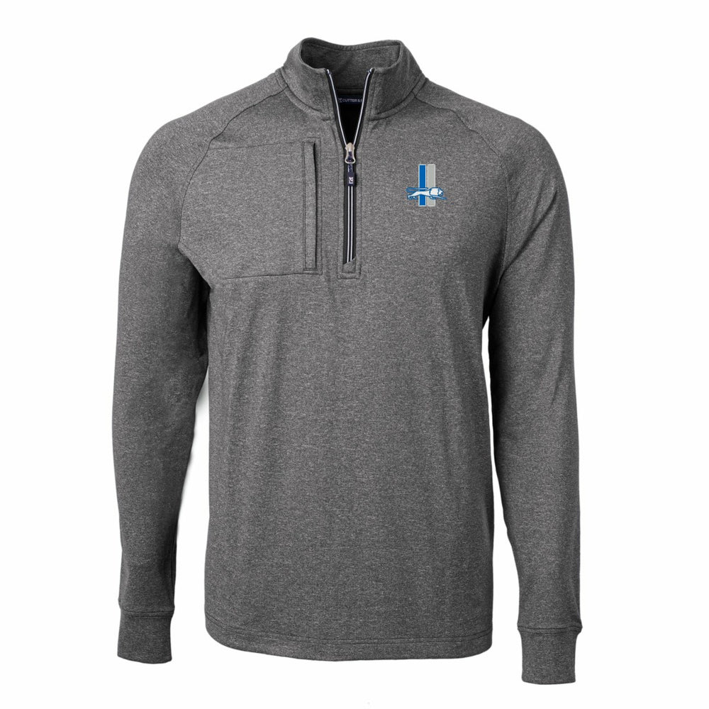 Detroit Lions Cutter & Buck Big & Tall Adapt Eco Raglan Quarter-Zip Jacket | NFL Sale