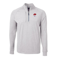 Buffalo Bills Cutter & Buck Big & Tall Adapt Eco Raglan Quarter-Zip Jacket | NFL Sale