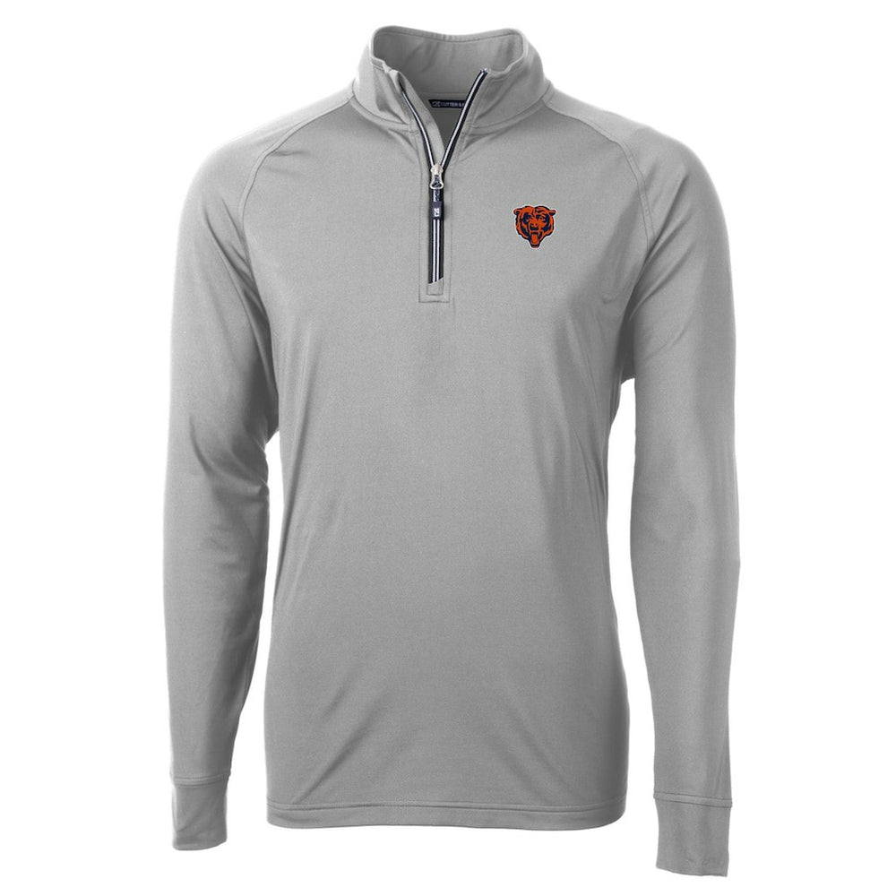 Chicago Bears Cutter & Buck Big & Tall Adapt Eco DryTec Raglan Quarter-Zip Jacket | NFL On sale