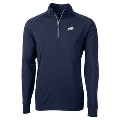 Buffalo Bills Cutter & Buck Big & Tall Adapt Eco DryTec Raglan Quarter-Zip Jacket | NFL Outlet