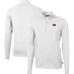 San Francisco 49ers Cutter & Buck Big & Tall Virtue Eco Pique Quarter-Zip Jacket | NFL New
