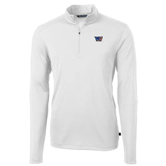 Washington Commanders Cutter & Buck Big & Tall Americana Virtue Eco Pique Quarter-Zip Jacket | NFL On sale