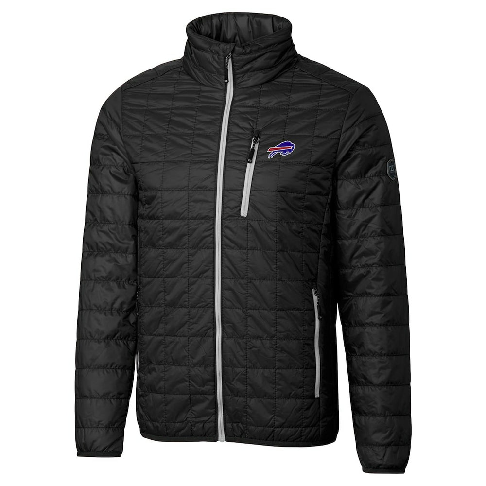 Buffalo Bills Cutter & Buck Big & Tall Rainier PrimaLoft Eco Insulated Full-Zip Hoodie Puffer Jacket | NFL Hot