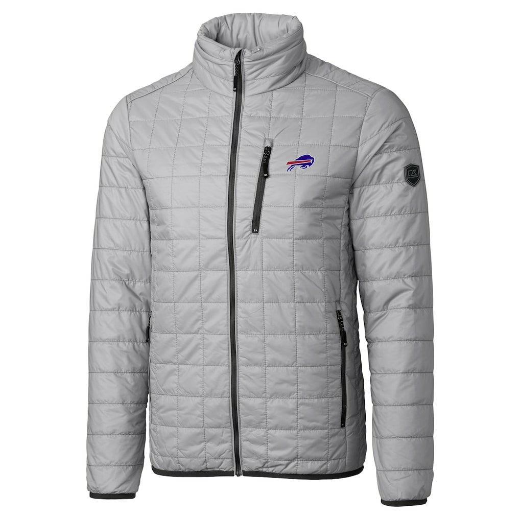 Buffalo Bills Cutter & Buck Big & Tall Rainier PrimaLoft Eco Insulated Full-Zip Hoodie Puffer Jacket | NFL US