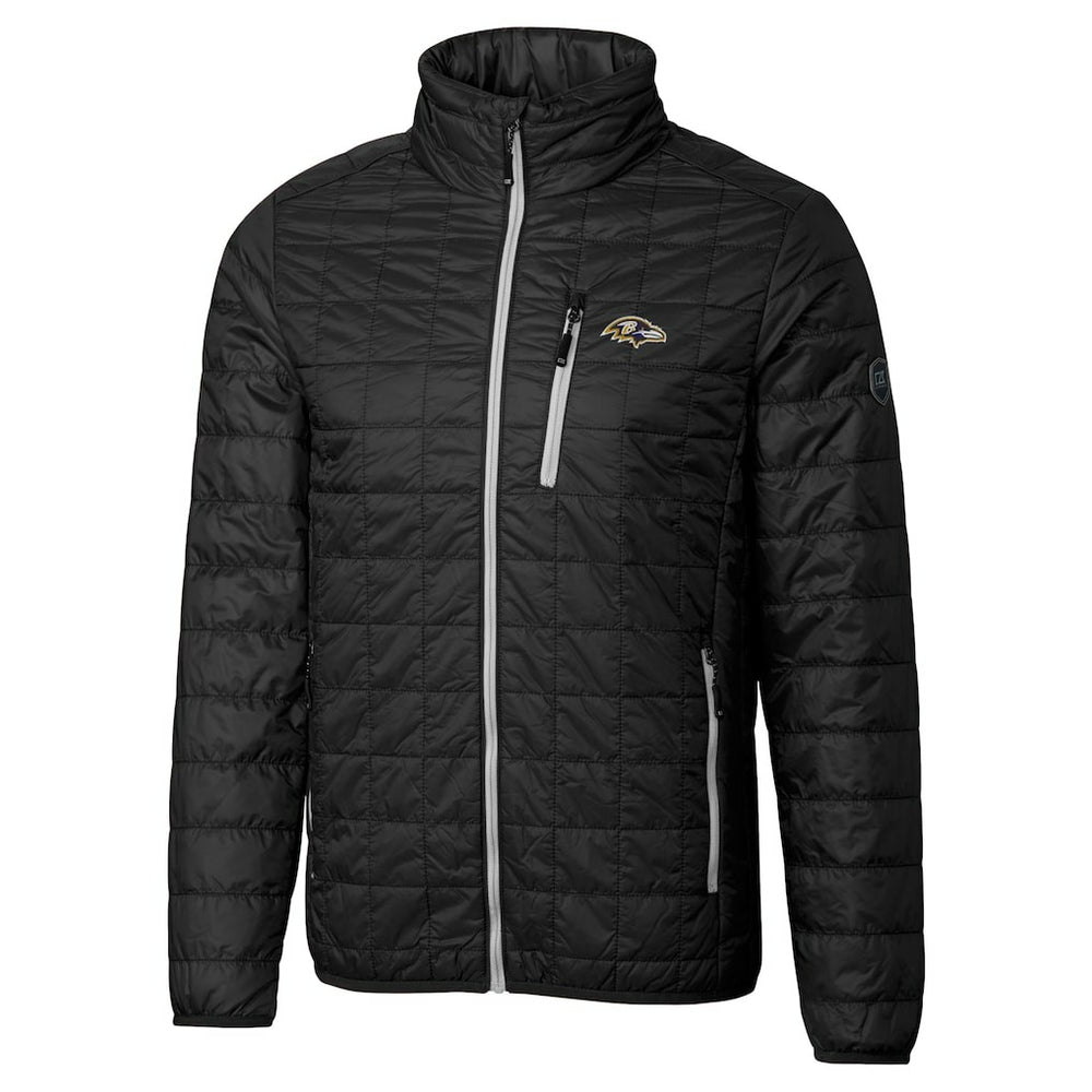 Baltimore Ravens Cutter & Buck Big & Tall Rainier PrimaLoft Eco Insulated Full-Zip Hoodie Puffer Jacket | NFL Outlet