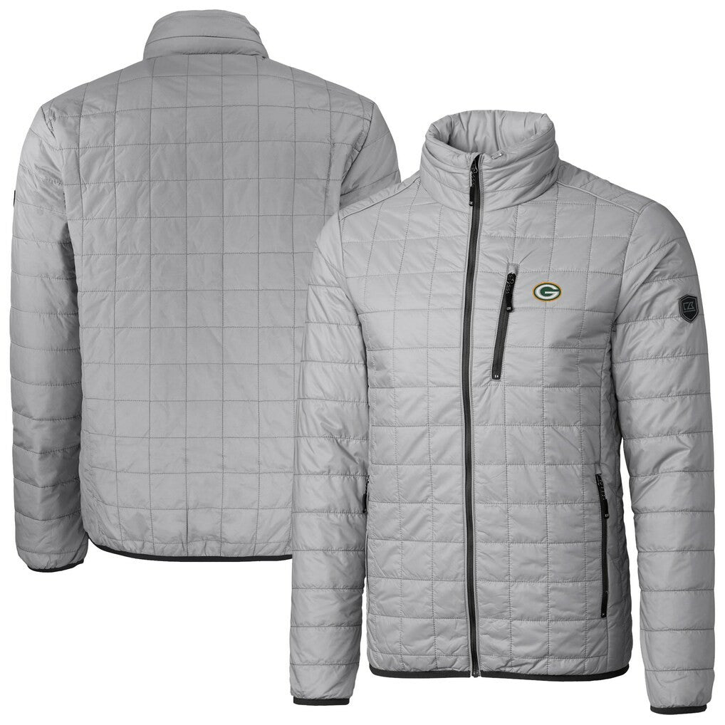 Green Bay Packers Cutter & Buck Big & Tall Rainier PrimaLoft Eco Insulated Full-Zip Hoodie Puffer Jacket | NFL US