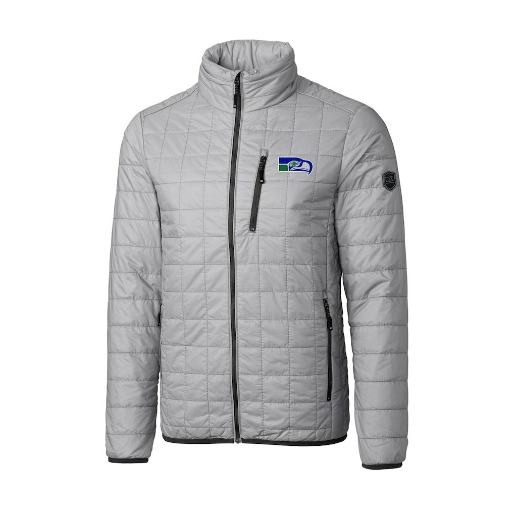 Seattle Seahawks Cutter & Buck Big & Tall Rainier PrimaLoft Eco Insulated Full-Zip Puffer Jacket | NFL Sale