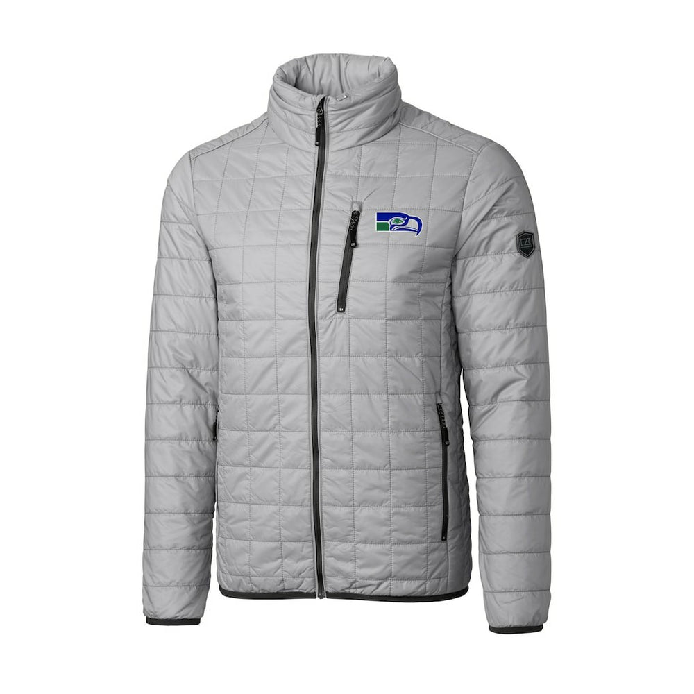 Seattle Seahawks Cutter & Buck Big & Tall Rainier PrimaLoft Eco Insulated Full-Zip Puffer Jacket | NFL Sale