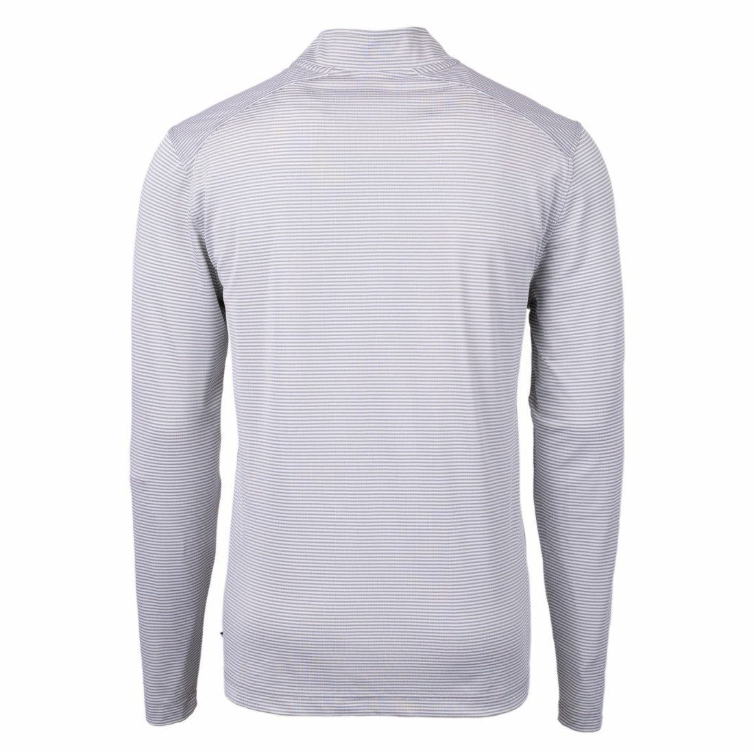 Denver Broncos Cutter & Buck Big & Tall Virtue Eco Pique Micro Stripe Tri-Blend Quarter-Zip Jacket | NFL Online