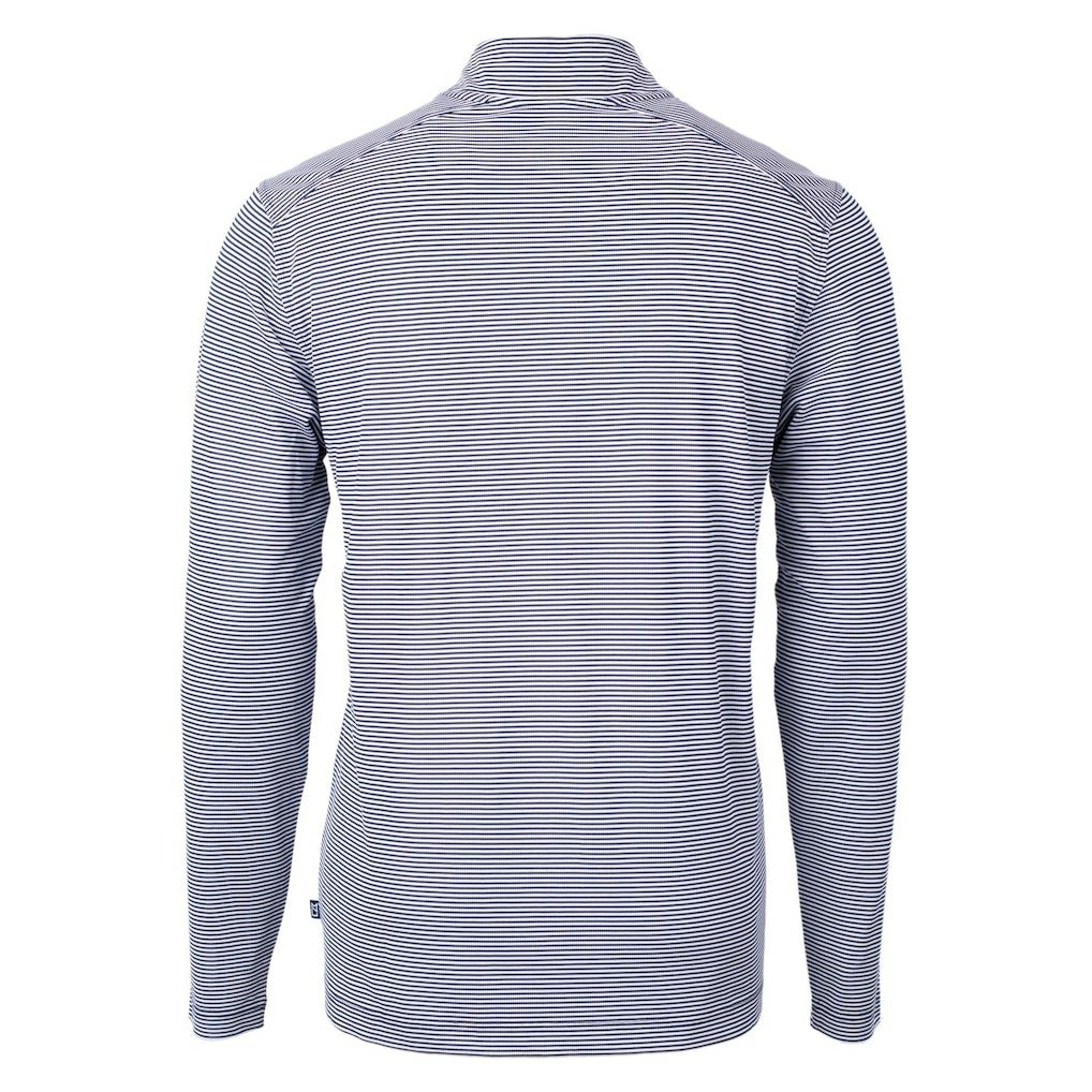 Seattle Seahawks Cutter & Buck Big & Tall Virtue Eco Pique Micro Stripe Tri-Blend Quarter-Zip Jacket | NFL Hot