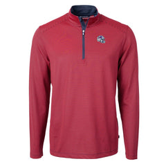 Buffalo Bills Cutter & Buck Big & Tall Virtue Eco Pique Micro Stripe Tri-Blend Quarter-Zip Jacket | NFL Outlet