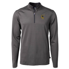 Pittsburgh Steelers Cutter & Buck Big & Tall Virtue Eco Pique Micro Stripe Tri-Blend Quarter-Zip Jacket | NFL US