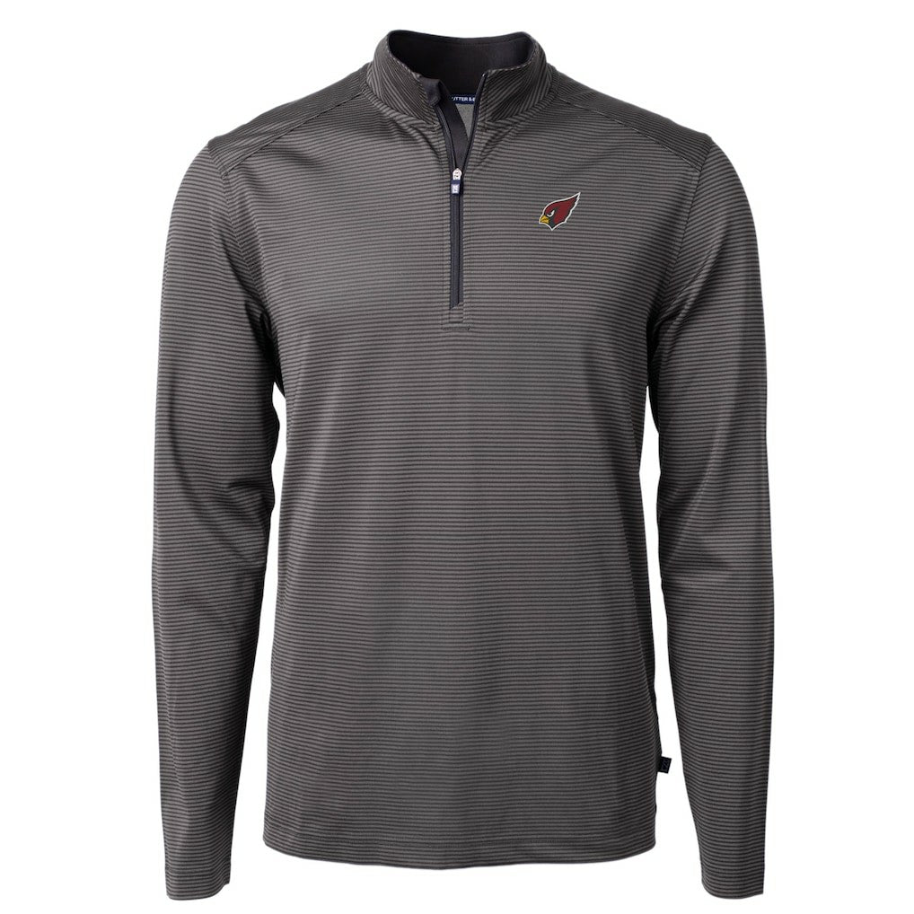 Arizona Cardinals Cutter & Buck Big & Tall Virtue Eco Pique Micro Stripe Tri-Blend Quarter-Zip Jacket | NFL US
