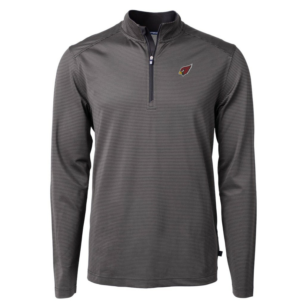 Arizona Cardinals Cutter & Buck Big & Tall Virtue Eco Pique Micro Stripe Tri-Blend Quarter-Zip Jacket | NFL US