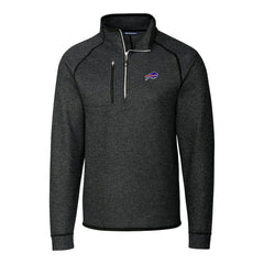 Buffalo Bills Cutter & Buck Big & Tall Mainsail Sweater-Knit Half-Zip Jacket | NFL Sale