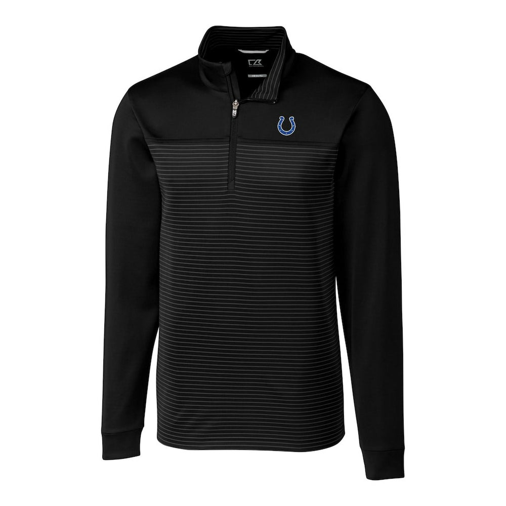 Indianapolis Colts Cutter & Buck Traverse Eco Stripe Tri-Blend DryTec Quarter-Zip Jacket | NFL Near me
