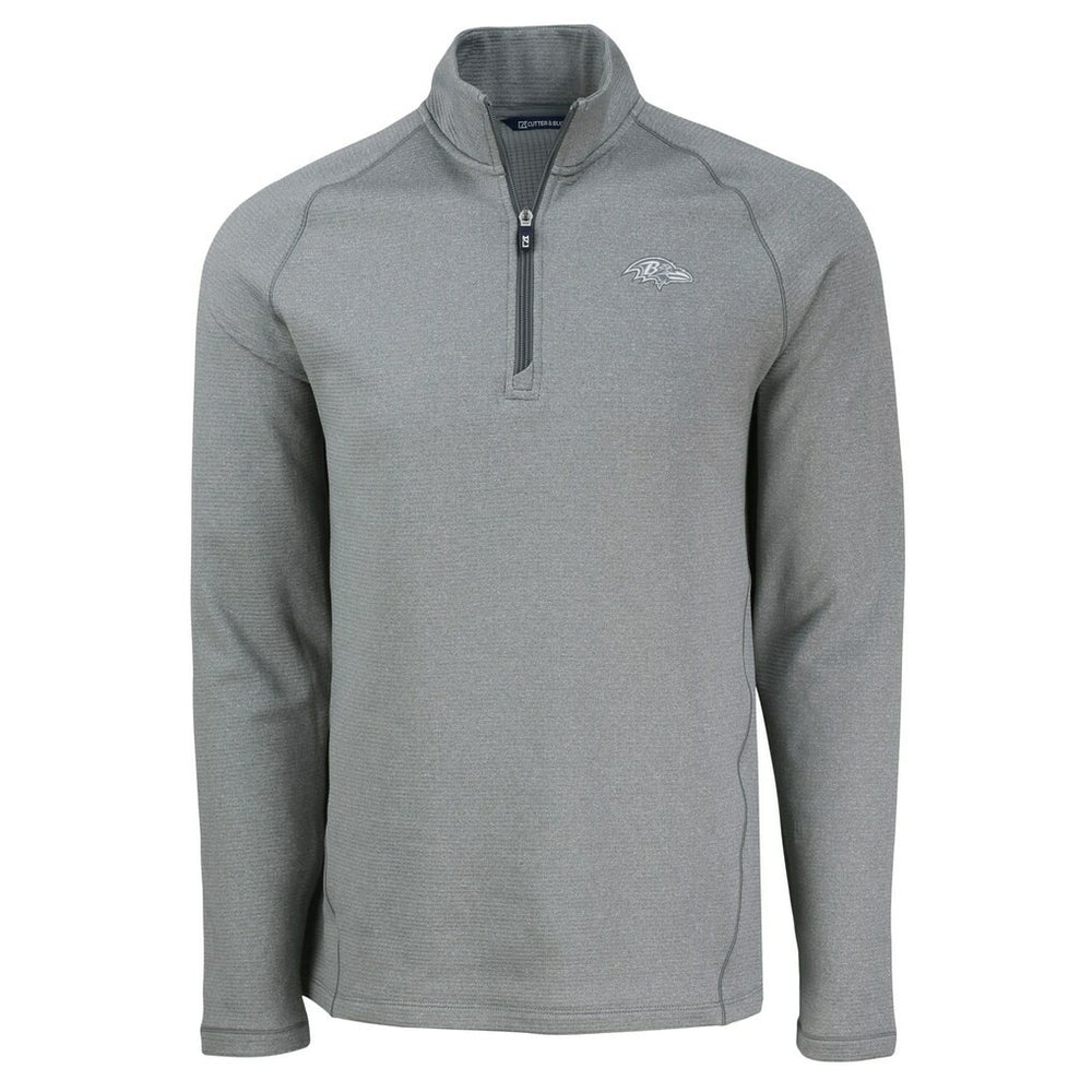 Baltimore Ravens Cutter & Buck Peshastin Eco Fleece Tri-Blend Raglan Recycled Quarter-Zip Jacket | NFL US