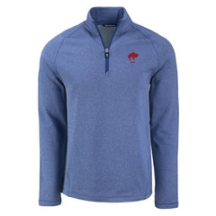 Buffalo Bills Cutter & Buck Peshastin Eco Fleece Tri-Blend Raglan Recycled Quarter-Zip Jacket | NFL On sale