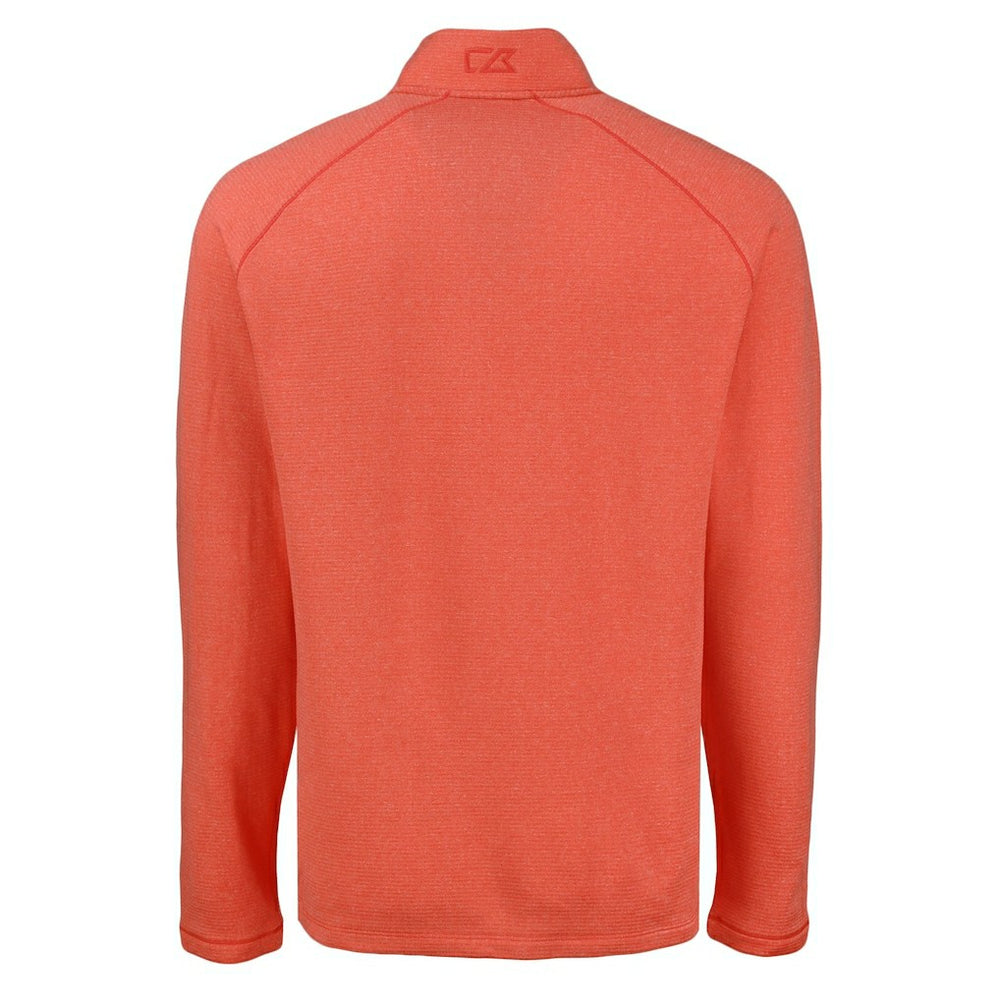 Cincinnati Bengals Cutter & Buck Peshastin Eco Fleece Tri-Blend Raglan Recycled Quarter-Zip Jacket | NFL Outlet