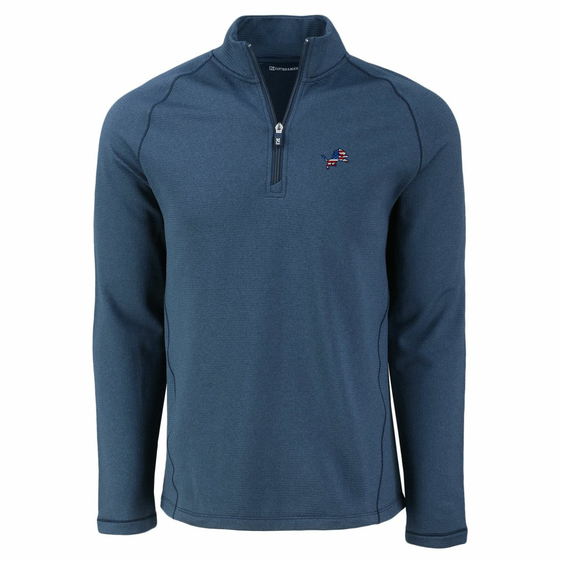 Detroit Lions Cutter & Buck Peshastin Eco Fleece Tri-Blend Raglan Recycled Quarter-Zip Jacket | NFL Near me