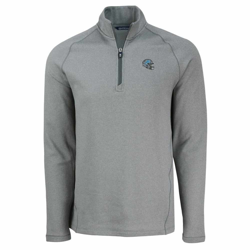 Detroit Lions Cutter & Buck Peshastin Eco Fleece Tri-Blend Raglan Recycled Quarter-Zip Jacket | NFL Online