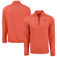Denver Broncos Cutter & Buck Peshastin Eco Fleece Tri-Blend Raglan Recycled Quarter-Zip Jacket | NFL Outlet